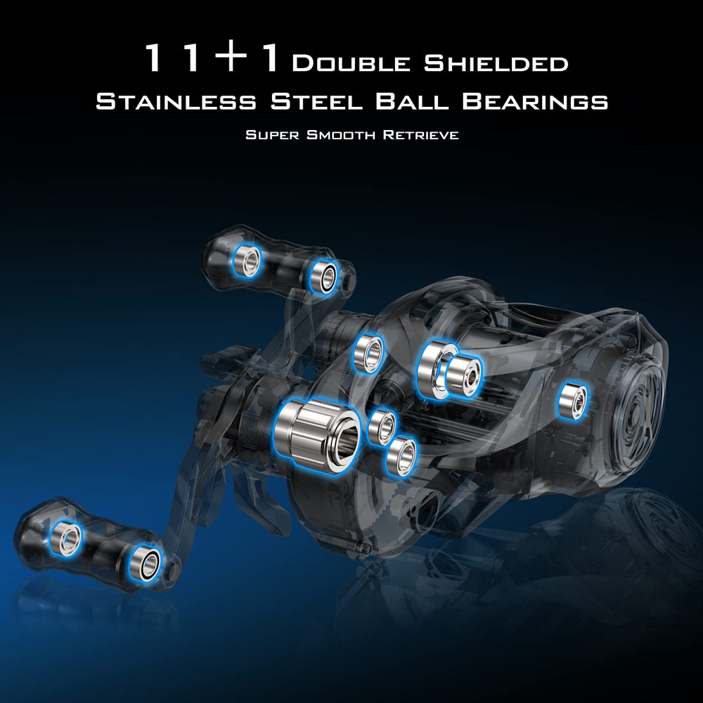 KastKing Kestrel Elite LFTV line guide reduces line friction.