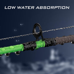 KastKing Kovert leader demonstrates high abrasion resistance against toothy fish and rocky structure.