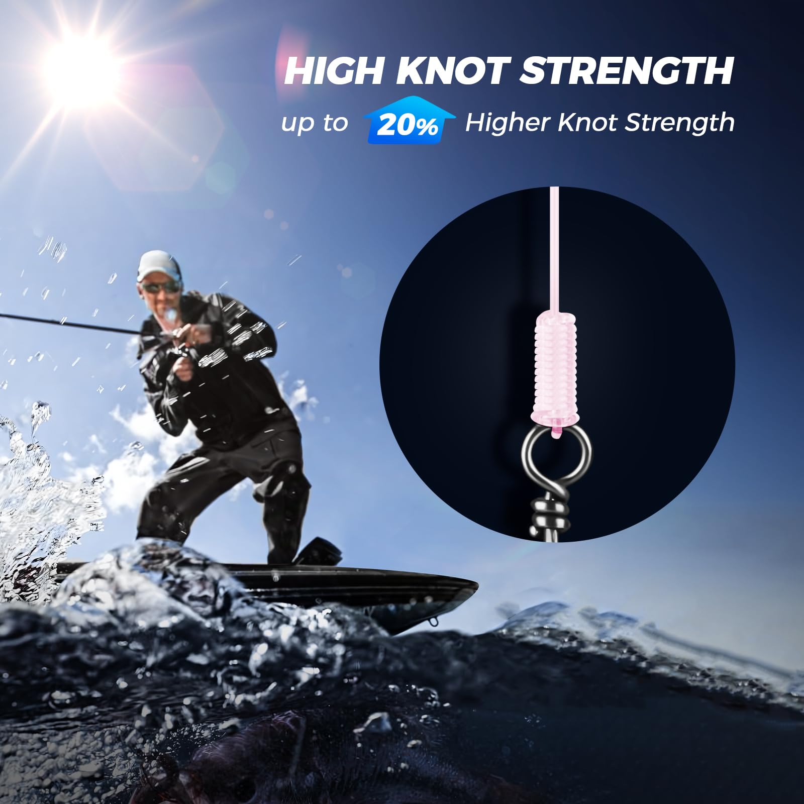 KastKing KOVERT Elite line under dim light shows low light refraction