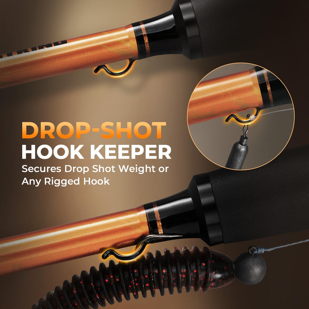 KastKing Lethal Blaze magnetic braking system offers smooth casting control and reduced overruns.