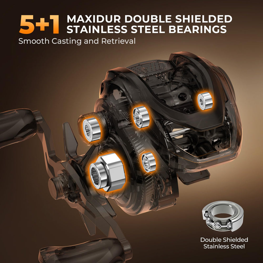 KastKing Lethal Blaze spinning-reel drag knob and gear detail