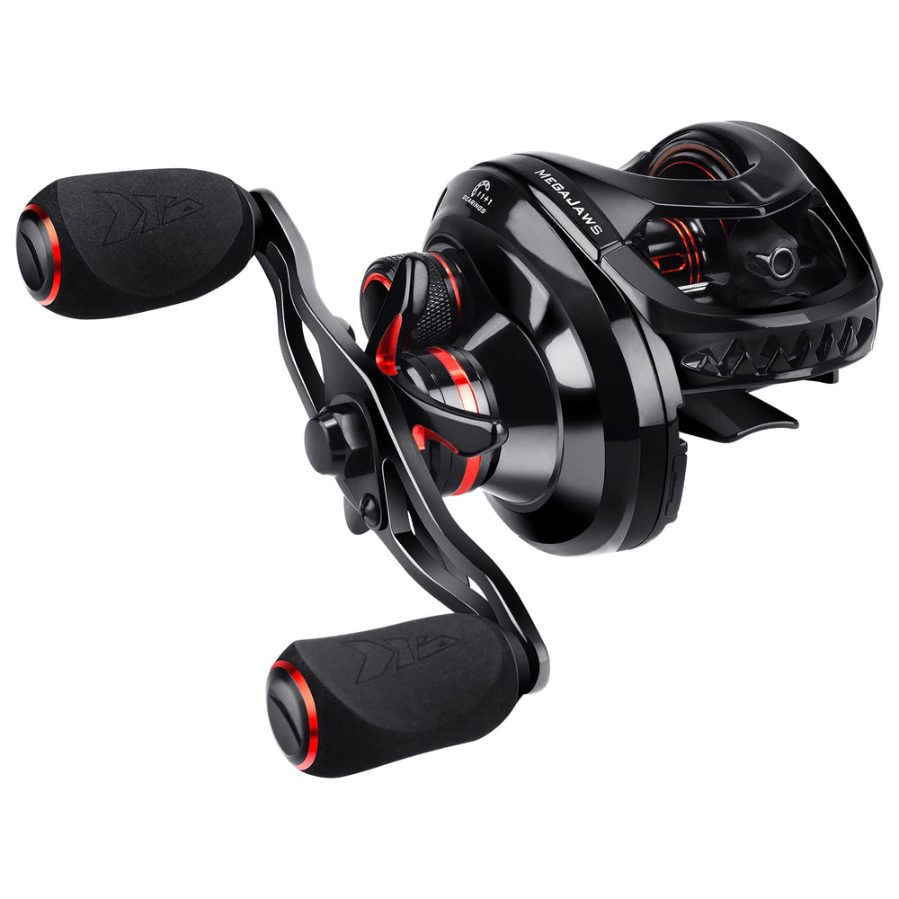KastKing MegaJaws compact design reel for easy, fatigue-free casting on long fishing days.