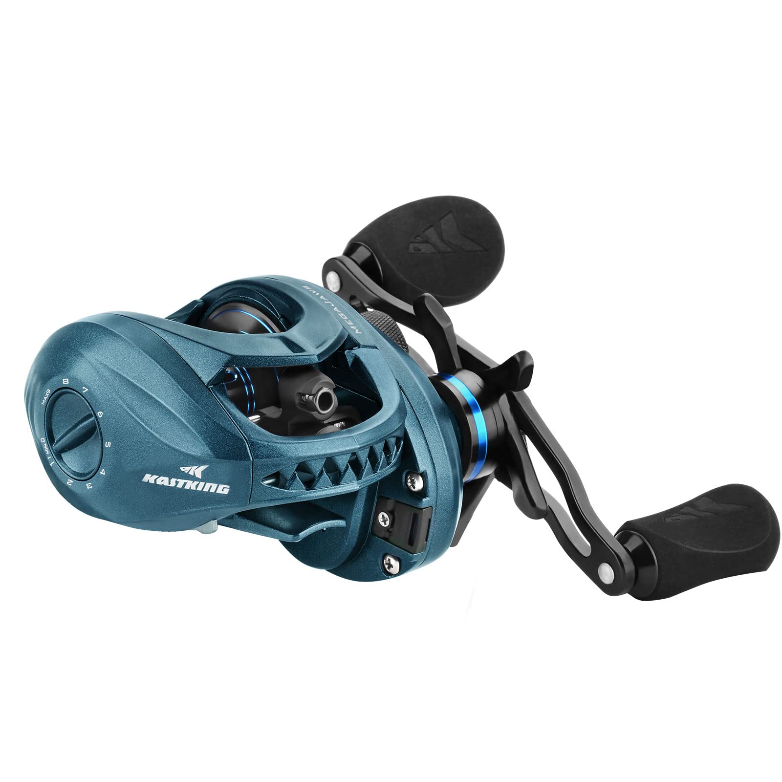 MegaJaws baitcasting reel suitable for freshwater and saltwater use