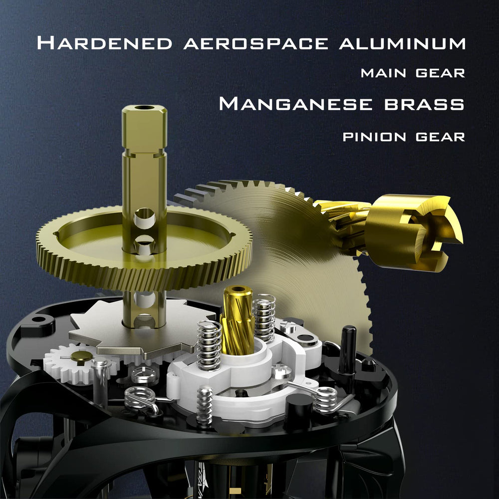 KastKing MegaJaws Elite AMB braking system image shows stable, controlled casts