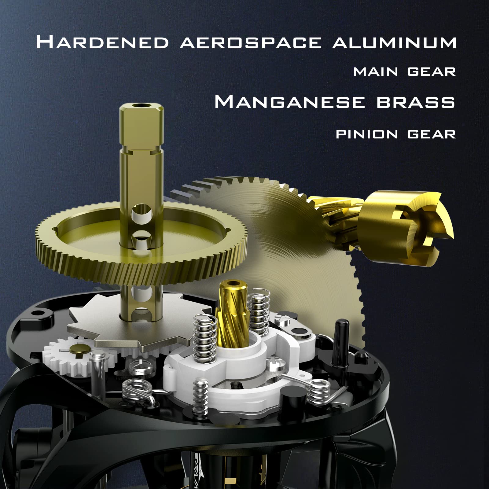 Magnetic braking system on MegaJaws Elite for reduced backlashes