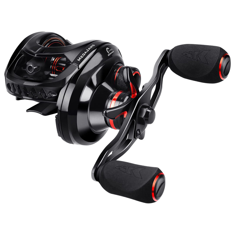KastKing MegaJaws reel front view showing compact profile for all-day casting