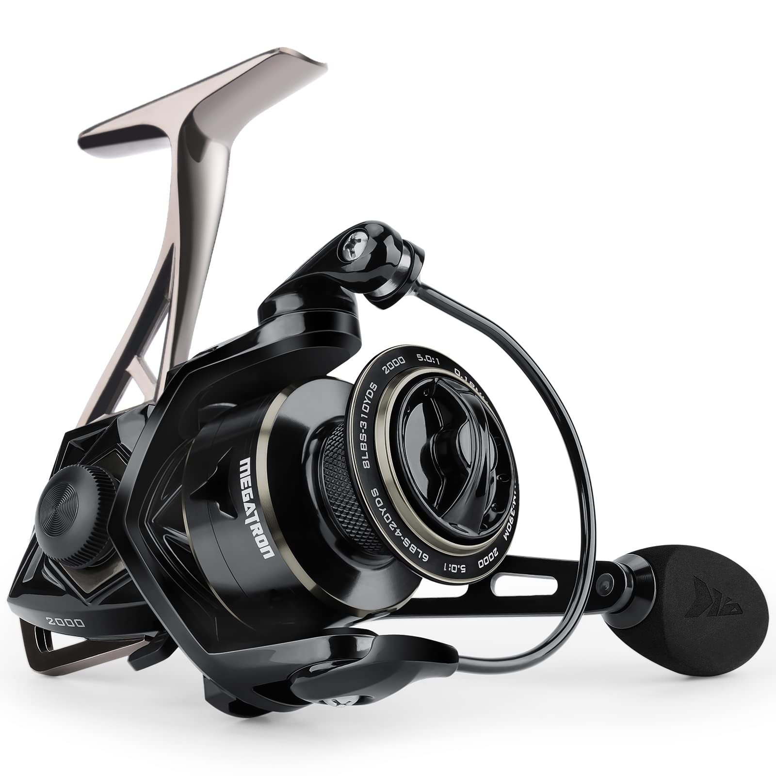 KastKing Megatron Spinning Reel 2000 – side view