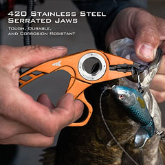 Spring-loaded ergonomic grip of Micro Gila pliers