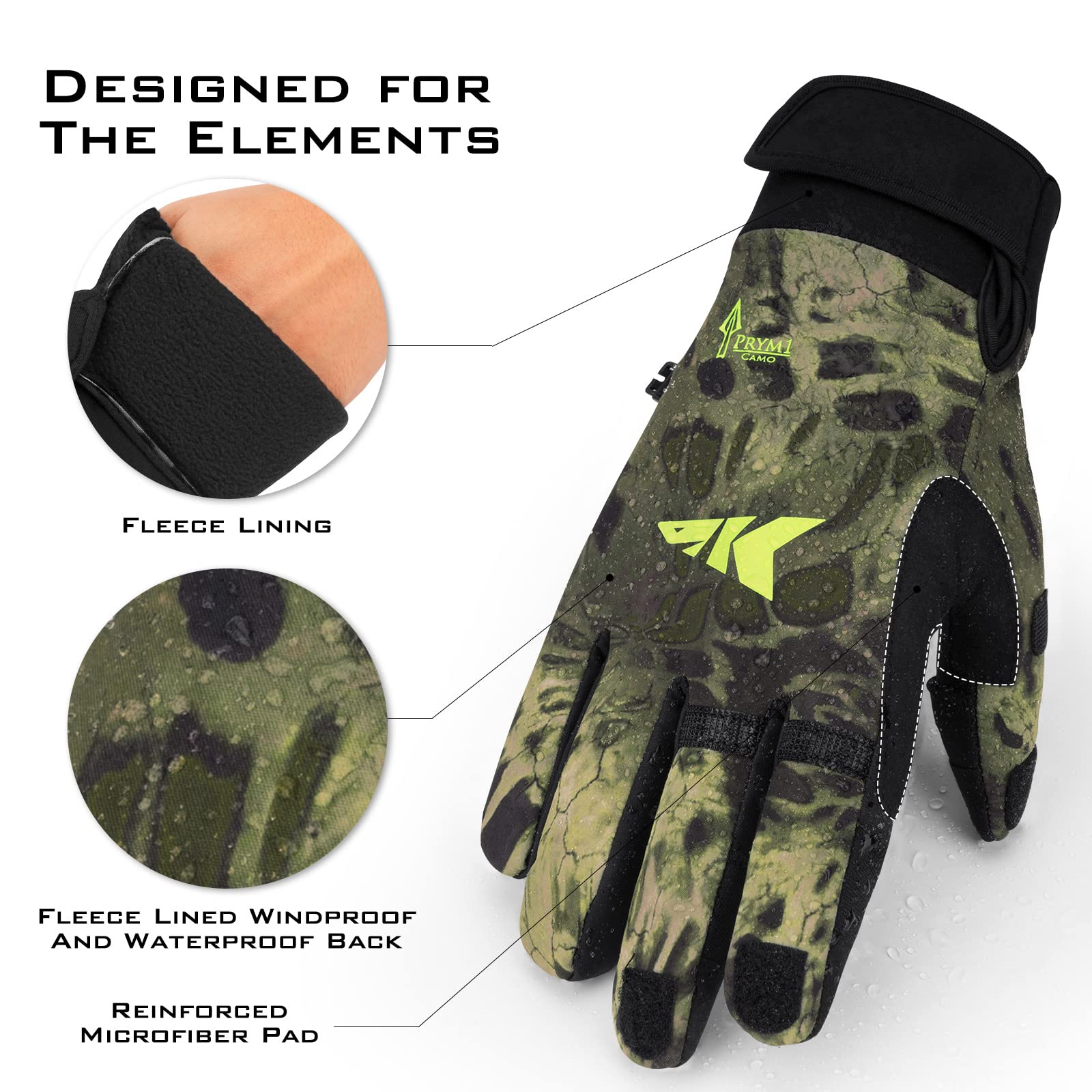KastKing Mountain Mist gloves with anti-slip palm improve grip in chilly conditions