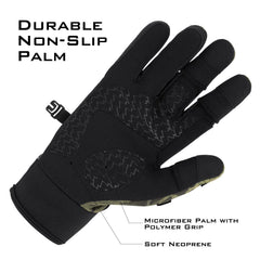 KastKing Mountain Mist gloves feature fleece back and neoprene palm for warmth and comfort