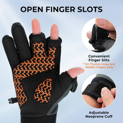 KastKing Mountain Mist palm grip highlights anti-slip microfiber palm for secure handling.