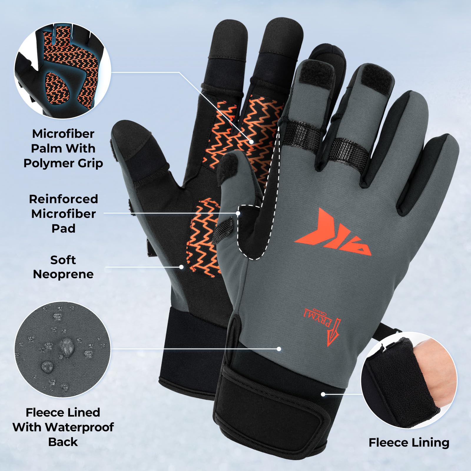KastKing Mountain Mist thumb action emphasizes smartphone-friendly tip for quick taps.