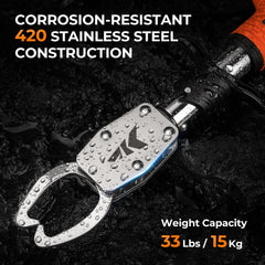 Close-up of corrosion-resistant 420 stainless steel body