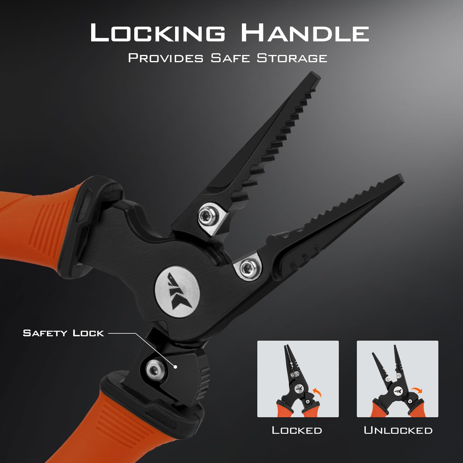 KastKing Paradox ergonomic handle provides non-slip grip for all-day use