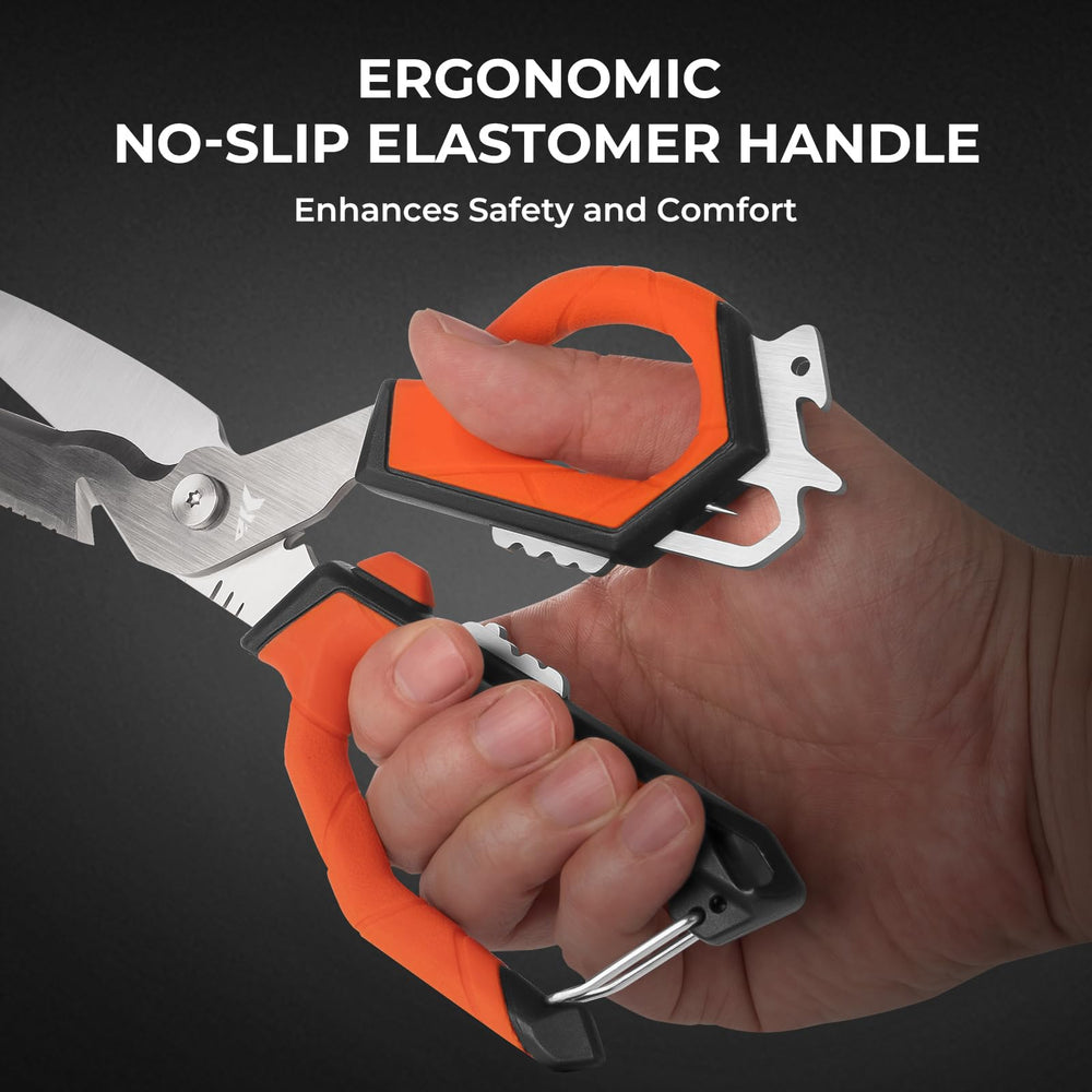 Built-in bottle opener and safety hammer feature