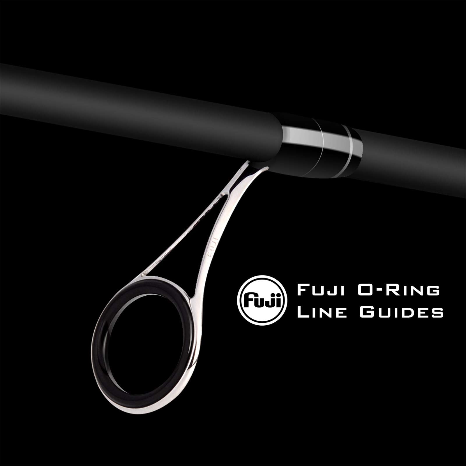 KastKing Perigee II Fuji O-Ring guides closeup emphasizes smooth line flow.