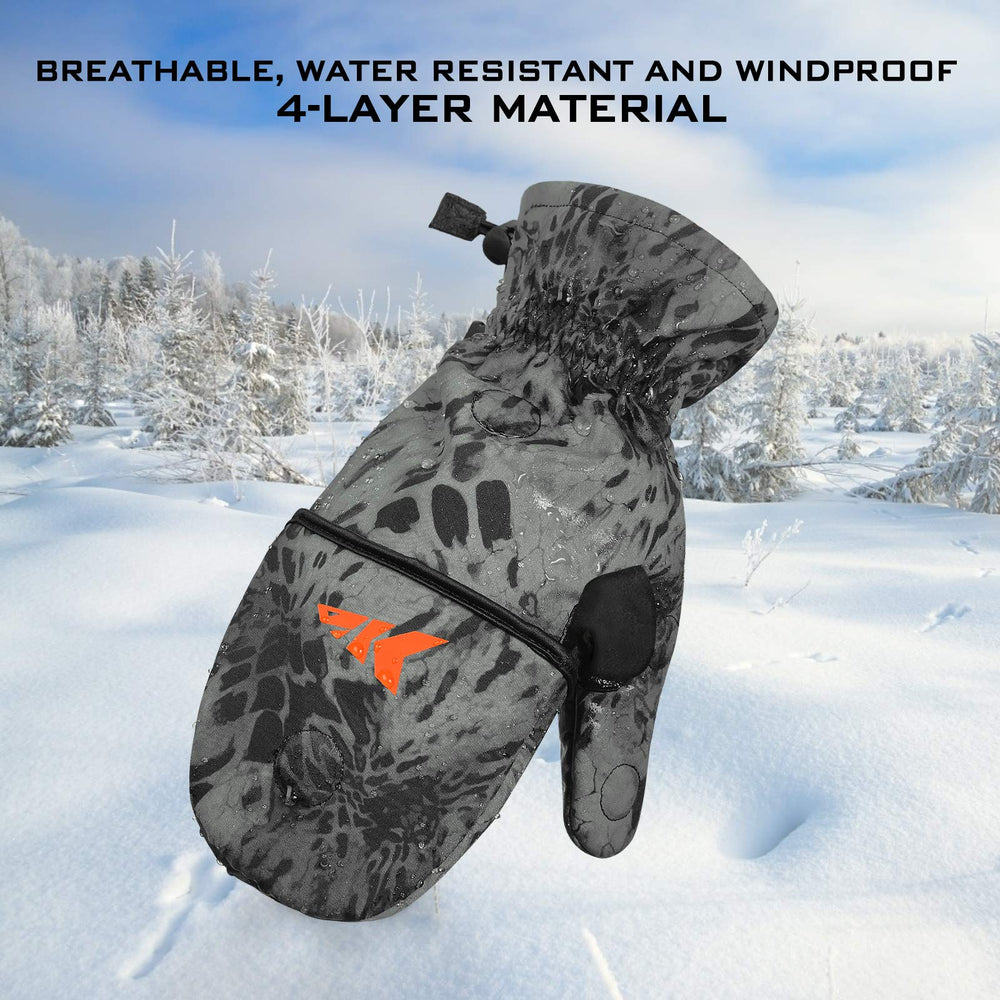 KastKing PolarBlast anti-slip palm improves grip in cold, wet conditions