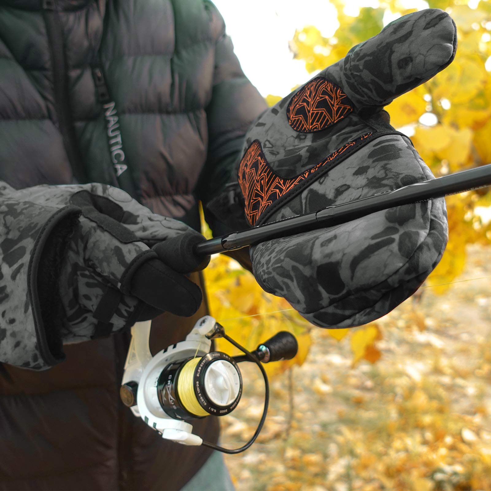 KastKing PolarBlast arctic fleece lining wicks moisture for warmth without bulk