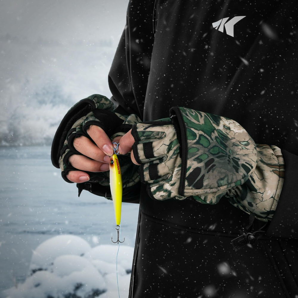 KastKing PolarBlast mittens Prym1 Camo design blends rugged style with function