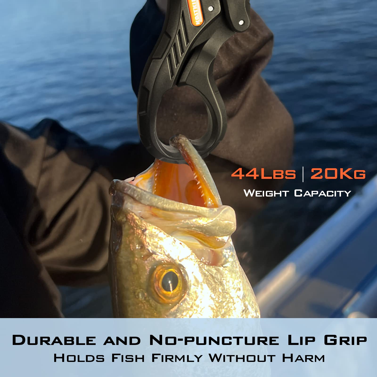 KastKing Pontus built-in measuring scale allows catch size checks in water
