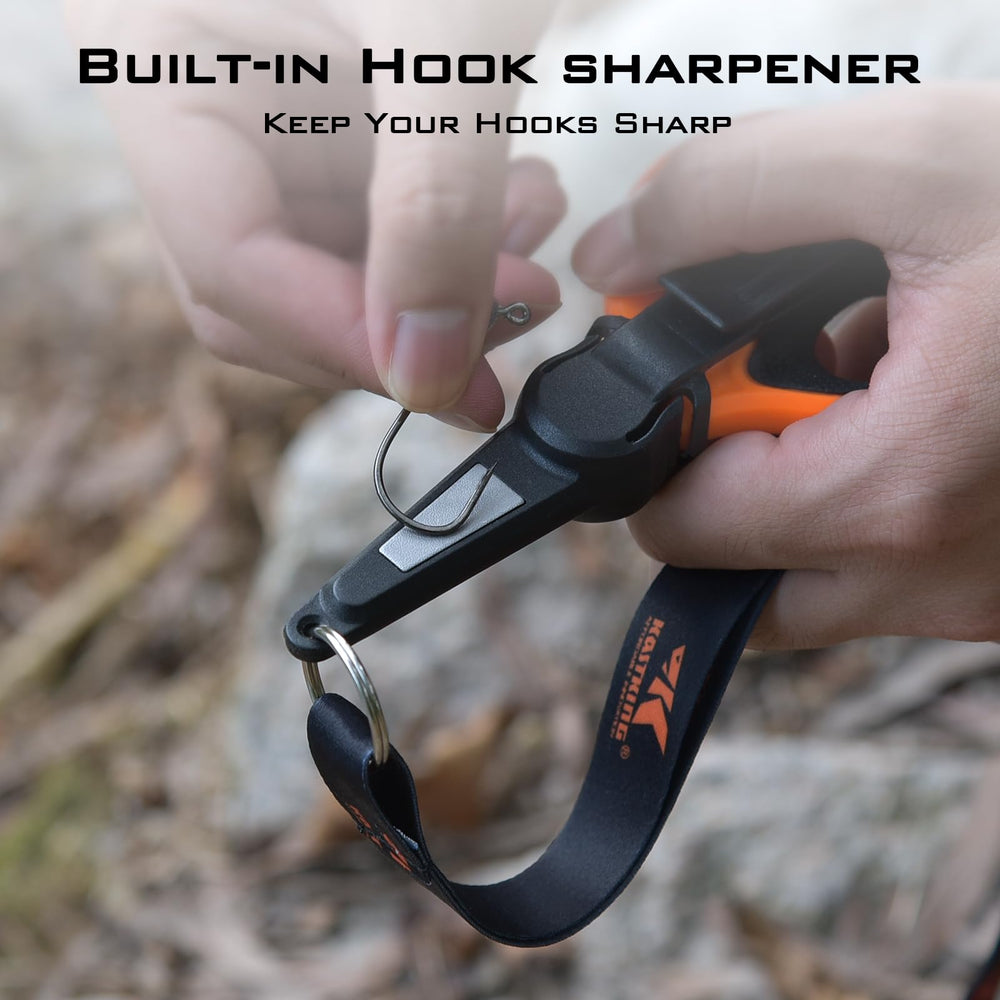Lightweight braid scissors with non-slip handle