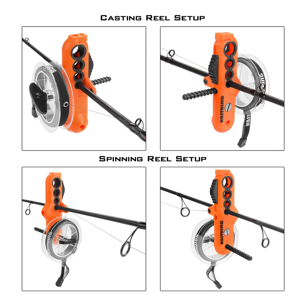 Spooling line onto a spinning reel using Radius