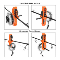 Spooling line onto a spinning reel using Radius