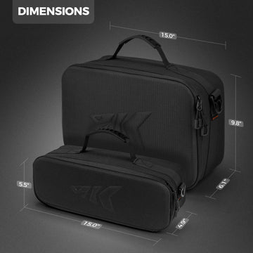 Medium KastKing Reel Case showing adjustable shockproof dividers