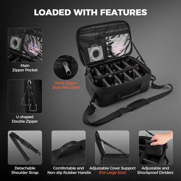 KastKing Reel Case Medium exterior with handle and zipper