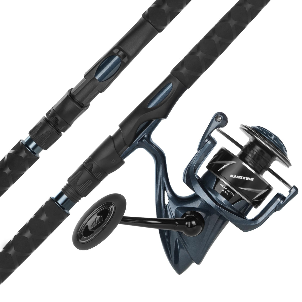 KastKing Rekon spinning reel front view highlights balanced design for saltwater angling