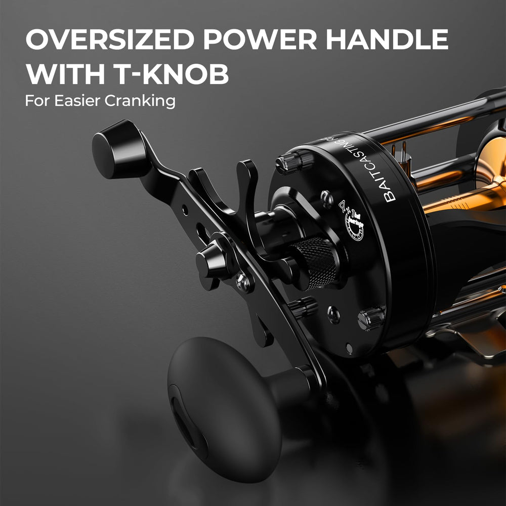 KastKing Rover50 right-handed reel design fits anglers preferring one-handed use.
