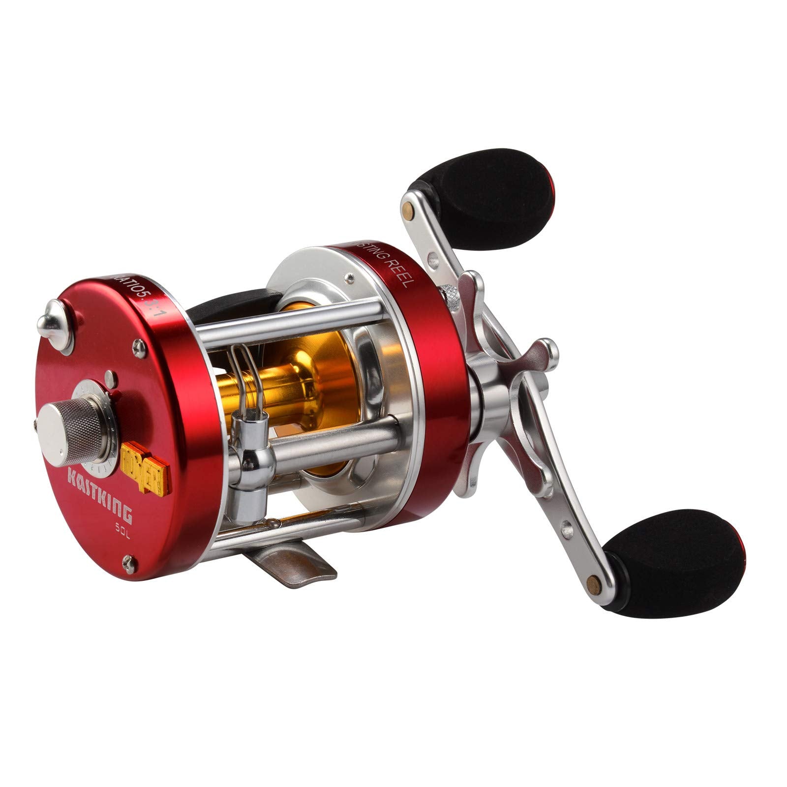 KastKing Rover40 left-handed reel offers comfortable casting and reliable control in saltwater adventures.