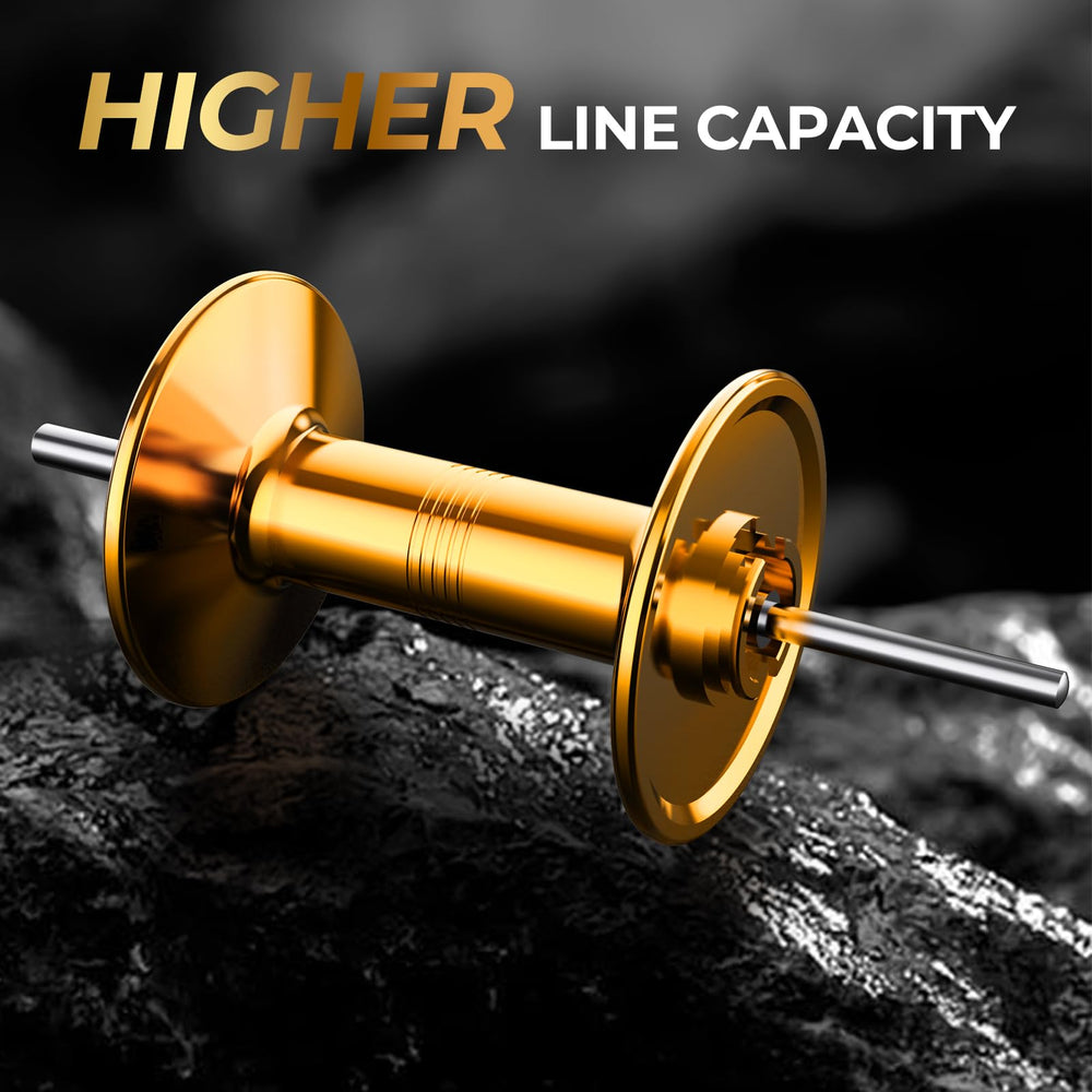 KastKing Rover60 round-reel-side-plates demonstrates reinforced alloy plates for durability.