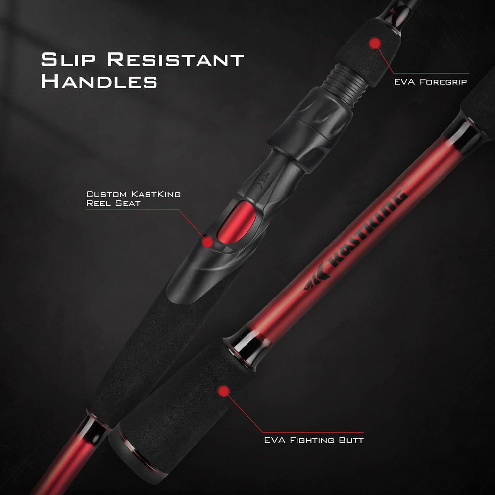 KastKing Royale Advantage reel seat supports steady handling