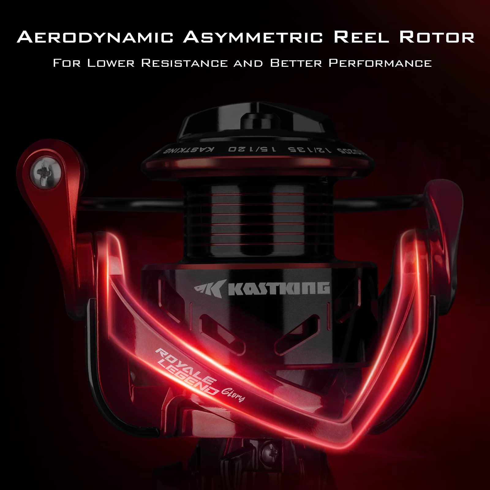 KastKing Royale Legend bearings interior displaying seven double-shield bearings and anti-reverse