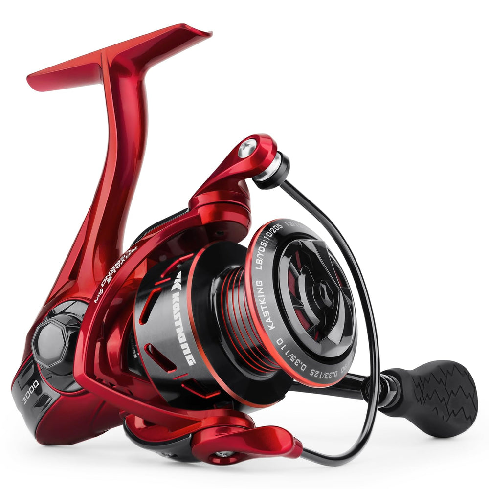 KastKing Royale Legend graphite-frame shows lightweight durability for all-day fishing.