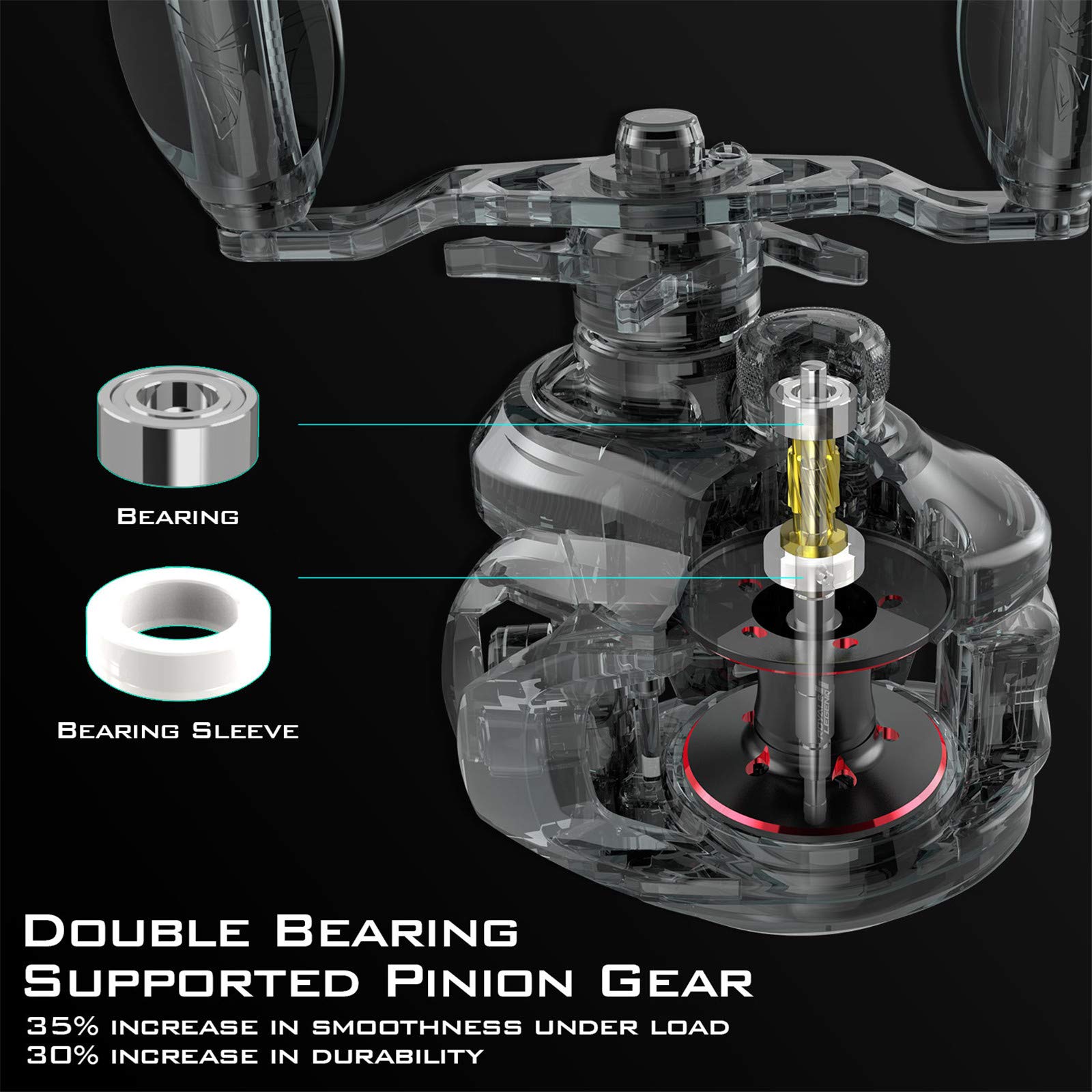 Left-handed Royale Legend II reel handle
