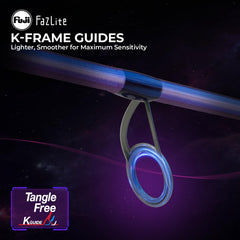 KastKing Royale Legend Pro FazLite guides close-up emphasizing smooth line release