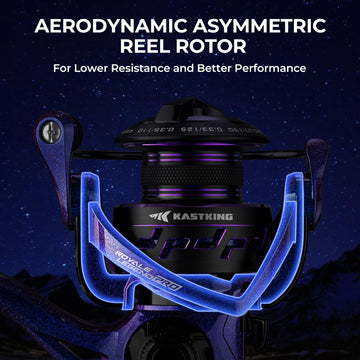 KastKing Royale Legend Pro main gear Digi-cut detail emphasizes strength and lighter weight