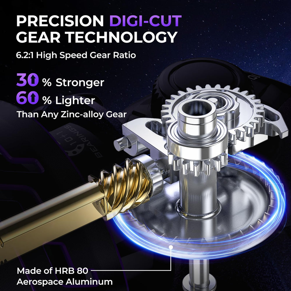 KastKing Royale Legend Pro spinning reel 4000 Twilight side view