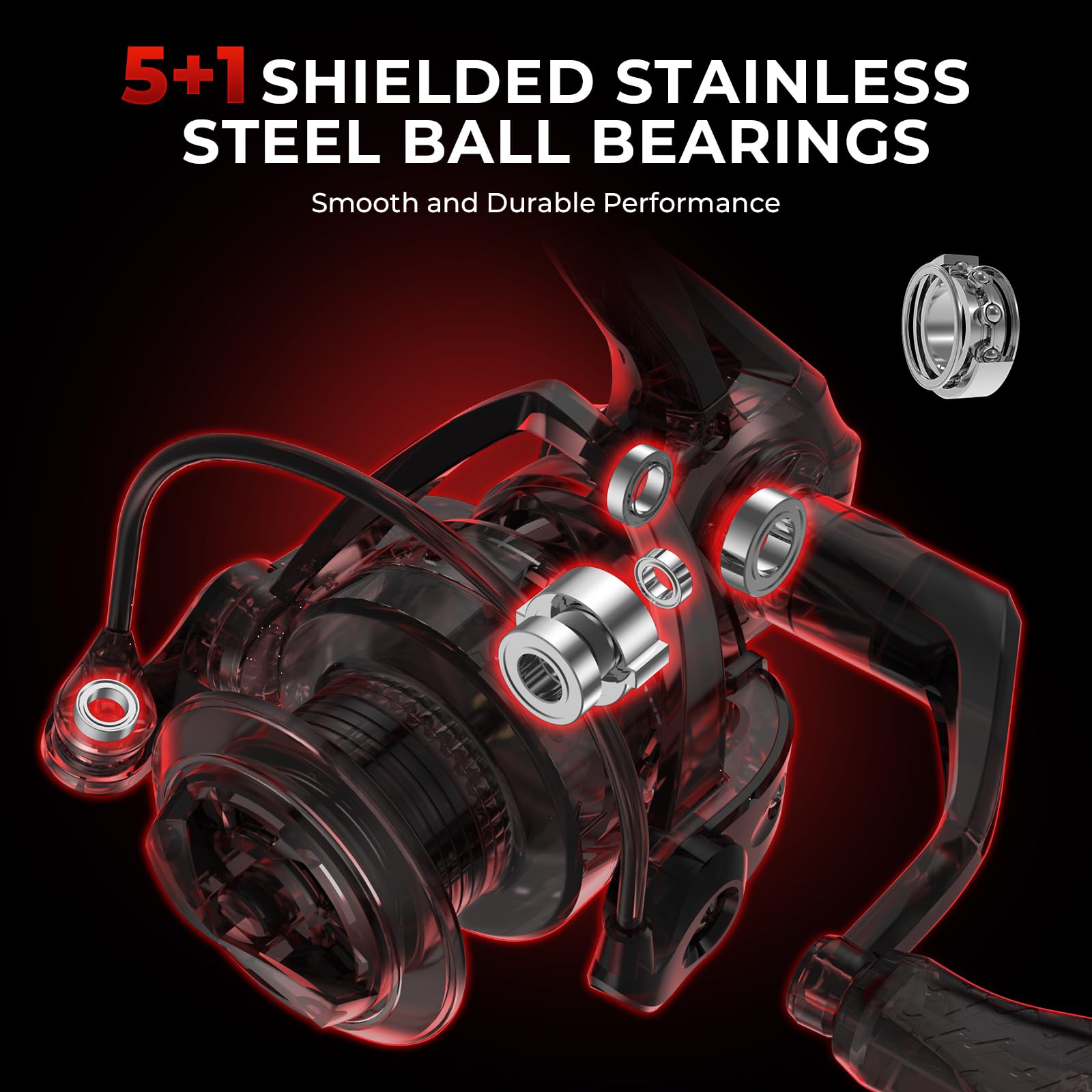 KastKing Royale Legend reel drag adjustment close-up highlights strong, smooth carbon drag