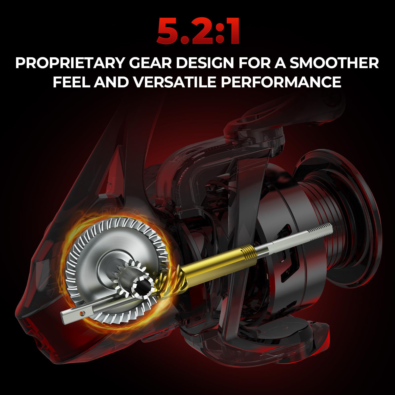 KastKing Royale Legend reel spool close-up showcases aluminum spool for smooth casting release