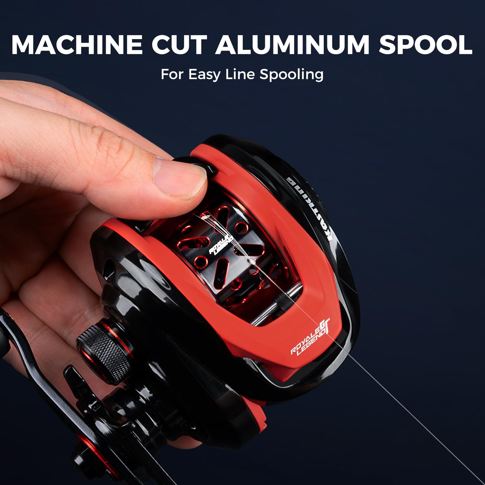 Spool compatible with left- and right-handed Royale Legend reels