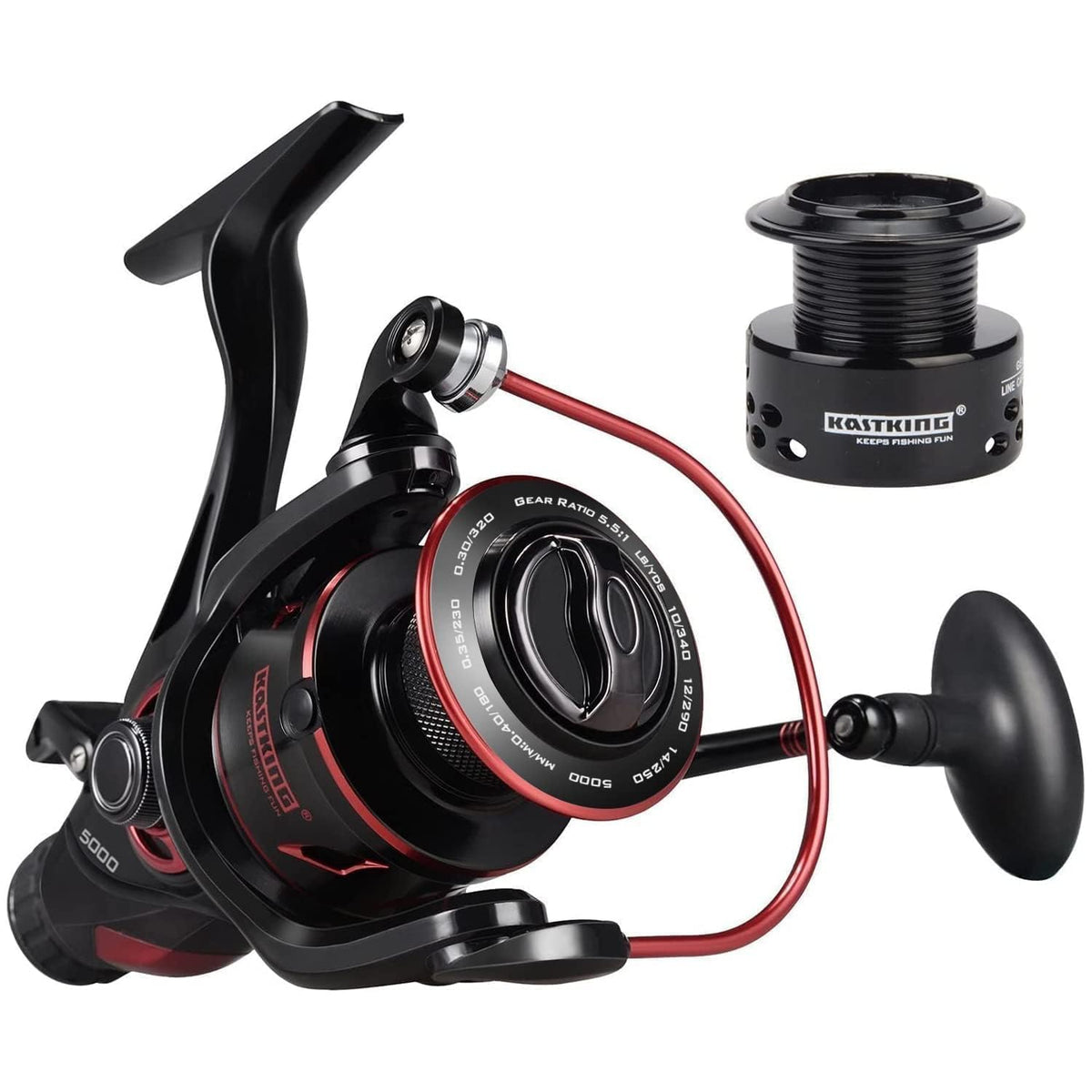 KastKing Sharky Baitfeeder III 5000 reel front view