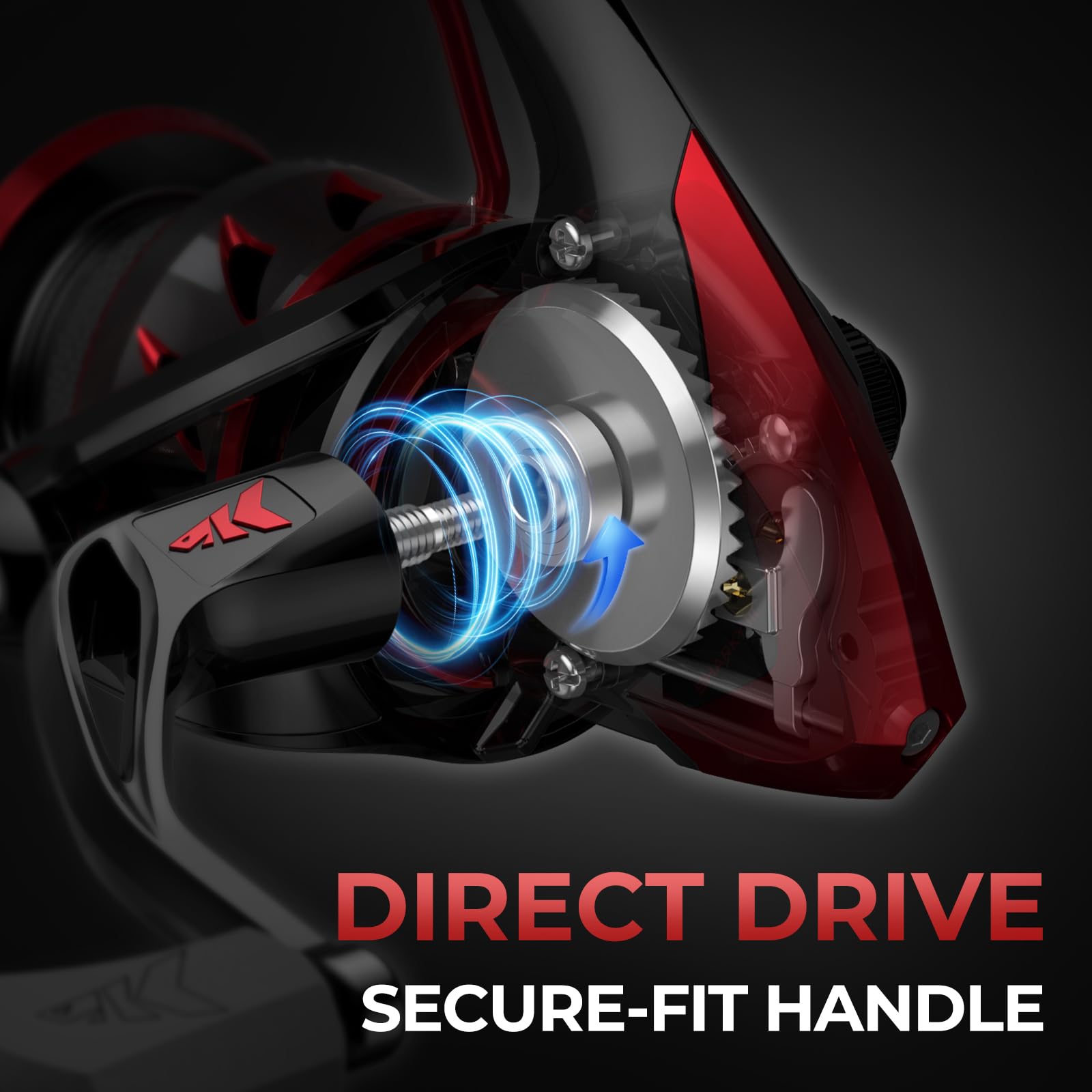 KastKing Sharky III 4000 stainless-steel bearings ensure smooth retrieves.