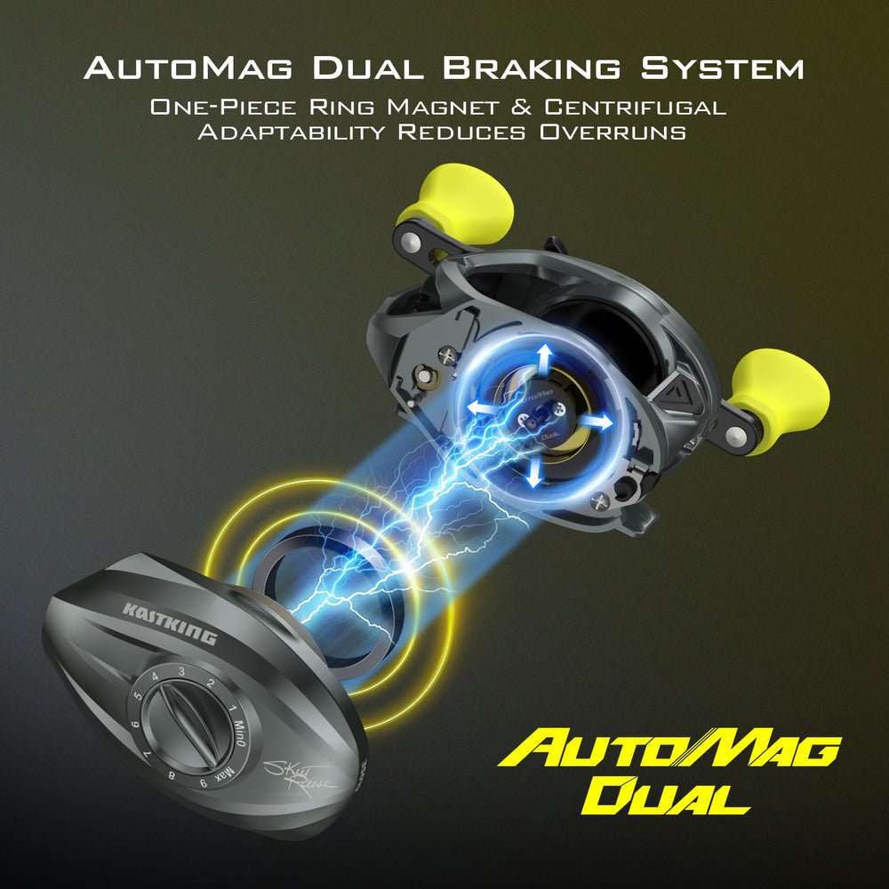 Automag Dual Braking System on Skeet Reese ICON - braking components visible