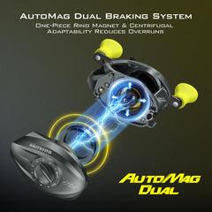 Automag Dual Braking System on Skeet Reese ICON - braking components visible