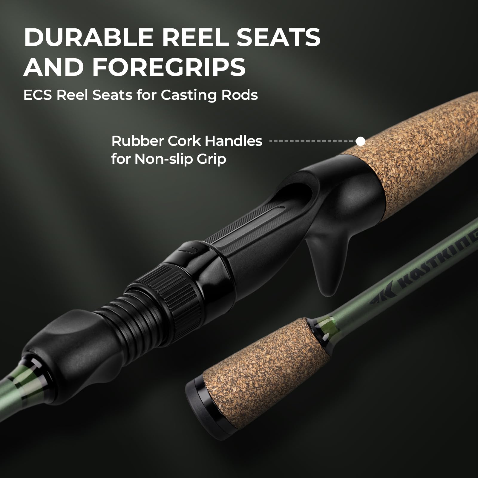 KastKing Spartacus II 2-piece rod with backup tip section