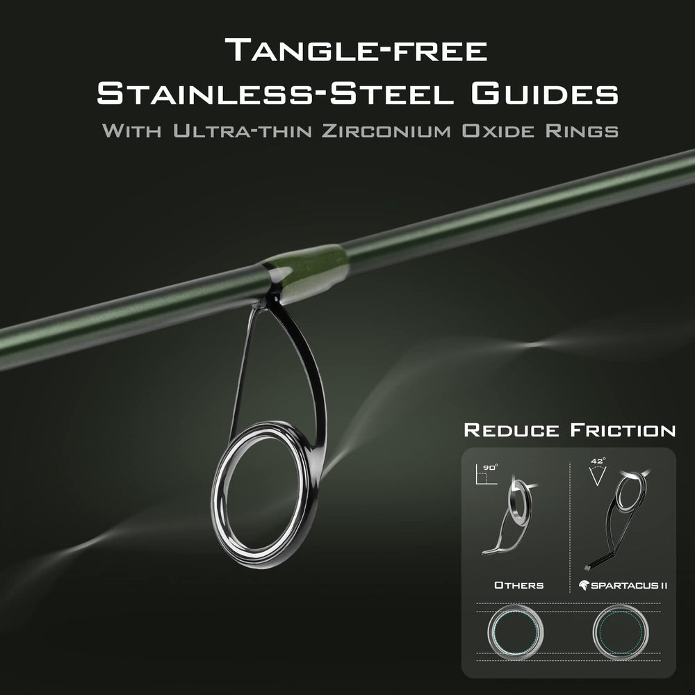 KastKing Spartacus II 24-ton carbon blanks deliver strength and sensitivity