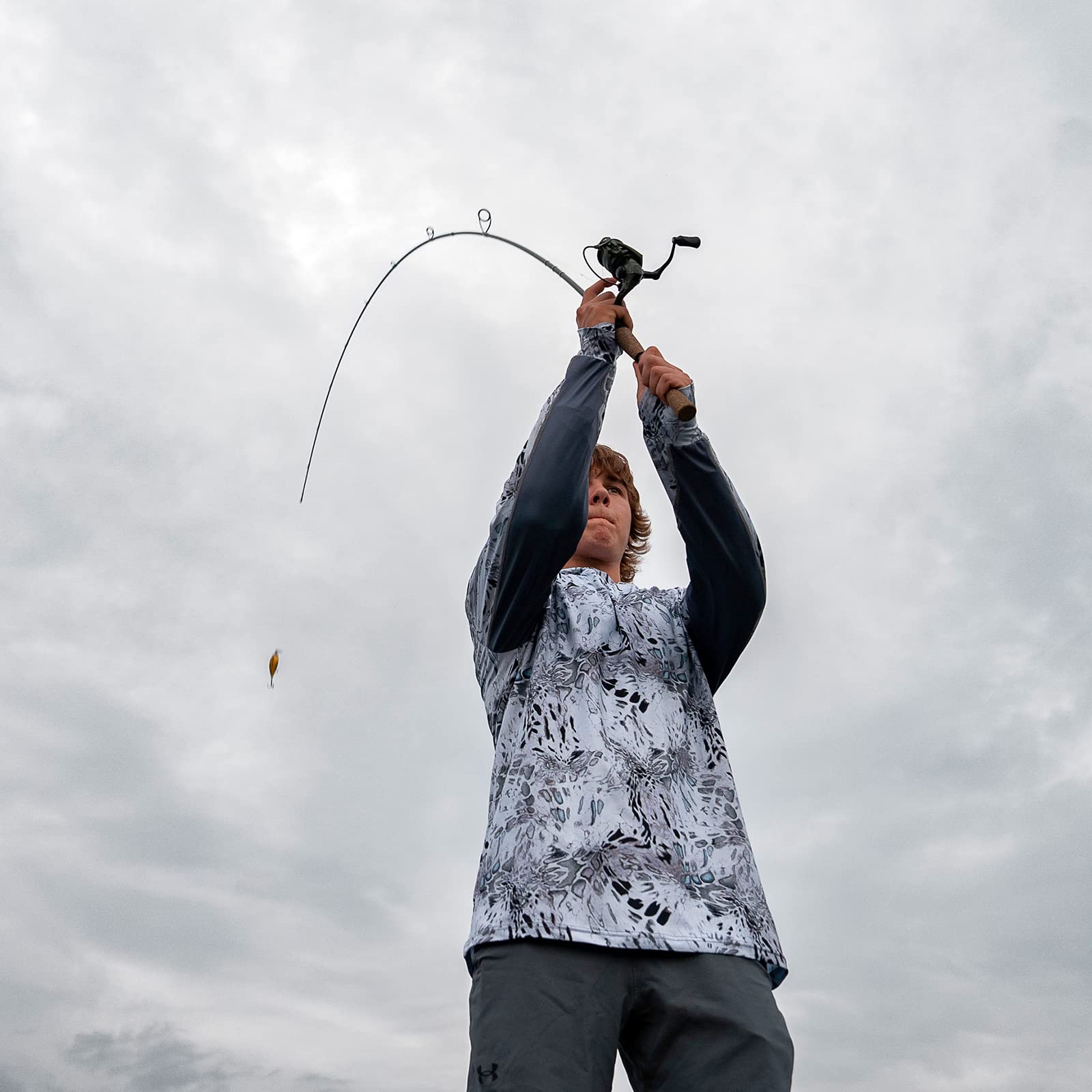 KastKing Spartacus II 7ft M fast spinning rod in action.